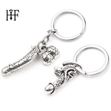 Load image into Gallery viewer, Male Member Key Chain for Lovers Metal Sexy Dick Penis Keyring llaveros Para Mujer Keychains for Man Cock Car Key Ring Holder