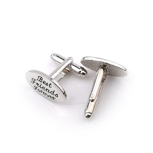 Load image into Gallery viewer, Trendy father brother of the groom son best friends usher god page boy wedding cufflinks for men cufflinks buttons gifts jewelry